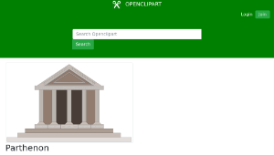 openclipart圖庫：Parthenon-資源代表圖