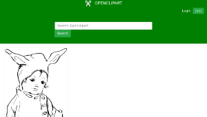 openclipart圖庫：bunny suit-資源代表圖