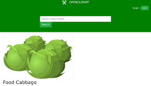 openclipart圖庫：Food Cabbage-資源代表圖