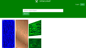 openclipart圖庫：PCB 3 color - electronics縮圖