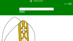 openclipart圖庫：Pope hat縮圖
