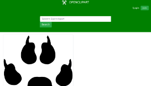 openclipart圖庫：Paw Print縮圖