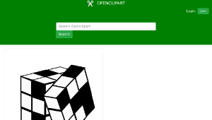 openclipart圖庫：Rubik's cube縮圖
