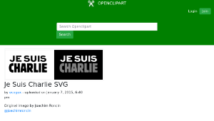 openclipart圖庫：Je Suis Charlie SVG縮圖