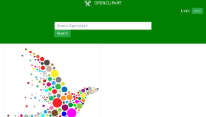 openclipart圖庫：Colorful Circle Bird縮圖