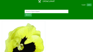 openclipart圖庫：pensee flower縮圖
