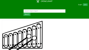 openclipart圖庫：X Is For Xylophone縮圖