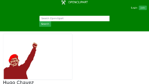 openclipart圖庫：Hugo Chavez-資源代表圖
