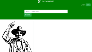 openclipart圖庫：Cowboy - 1895-資源代表圖