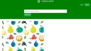 openclipart圖庫：Fruit Pattern Background-資源代表圖