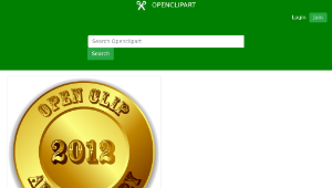 openclipart圖庫：OCAL 2012 Seal-資源代表圖