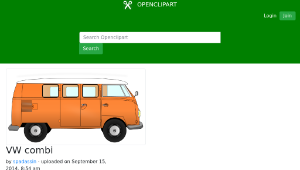 openclipart圖庫：VW combi縮圖