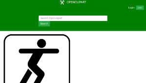 openclipart圖庫：Land recreation symbols 21縮圖