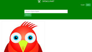 openclipart圖庫：Fluffy Bird縮圖