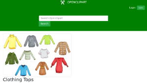 openclipart圖庫：Clothing Tops-資源代表圖