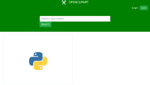 openclipart圖庫：Python language logo縮圖