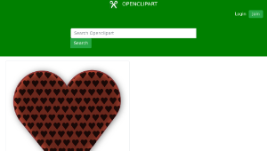 openclipart圖庫：Heart in Heart (Dark)縮圖