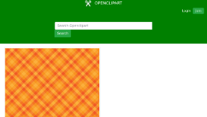 openclipart圖庫：Orange Gingham Checkered Background縮圖