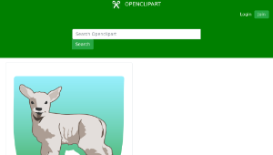 openclipart圖庫：young lamb