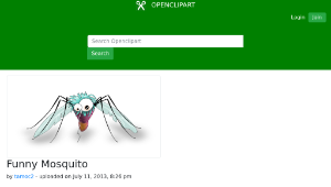 openclipart圖庫：Funny Mosquito