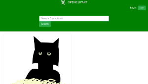 openclipart圖庫：Spaghetti Cat縮圖