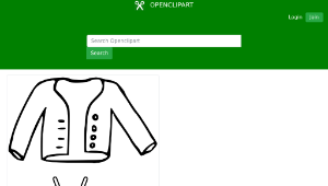 openclipart圖庫：V Is For Vest縮圖