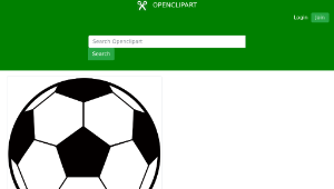 openclipart圖庫：Soccer Ball (#2)-資源代表圖