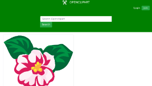 openclipart圖庫：african violets縮圖