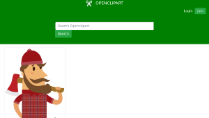 openclipart圖庫：Lumberjack-資源代表圖