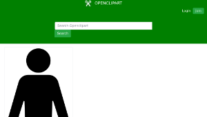 openclipart圖庫：Male Symbol Silhouette縮圖