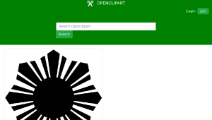 openclipart圖庫：Sun Symbol Black-資源代表圖