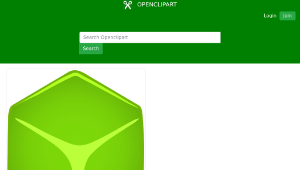 openclipart圖庫：Green cube-資源代表圖