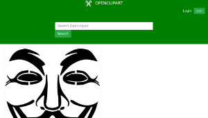 openclipart圖庫：anonimous mask-資源代表圖