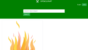 openclipart圖庫：Firebog Hearth Fire
