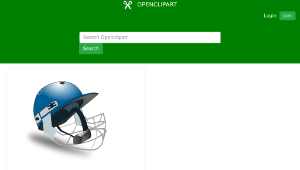 openclipart圖庫：cricket helmet by netalloy-資源代表圖