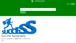 openclipart圖庫：Success Typography縮圖