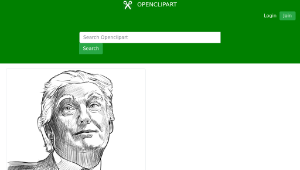 openclipart圖庫：Donald Trump Sketch-資源代表圖