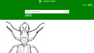 openclipart圖庫：Manticora tuberculata縮圖