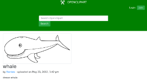 openclipart圖庫：whale縮圖