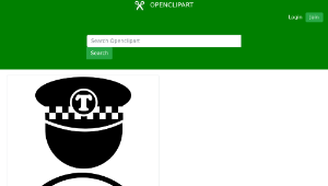 openclipart圖庫：Taxi driver-資源代表圖
