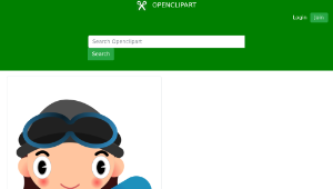 openclipart圖庫：snowboard girl 縮圖