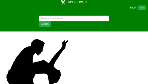 openclipart圖庫：Salsa Couple Silhouette縮圖