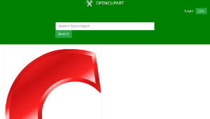 openclipart圖庫：Effect Letters Alphabet red