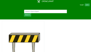 openclipart圖庫：Road Barrier縮圖