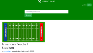 openclipart圖庫：American Football Stadium-資源代表圖
