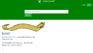 openclipart圖庫：Scroll-資源代表圖