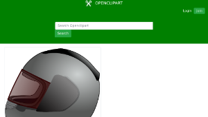 openclipart圖庫：full-face helmet縮圖
