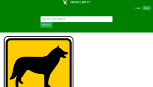 openclipart圖庫：Dog On Board縮圖