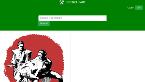 openclipart圖庫：Two Sumo & Referee縮圖