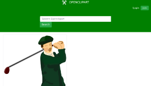 openclipart圖庫：golfer-資源代表圖